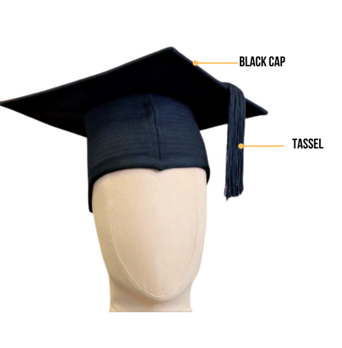 Buy: Black Graduation Cap With Tassel