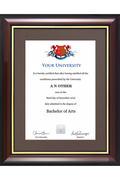 Degree/Certificate Display Frame - Traditional Style